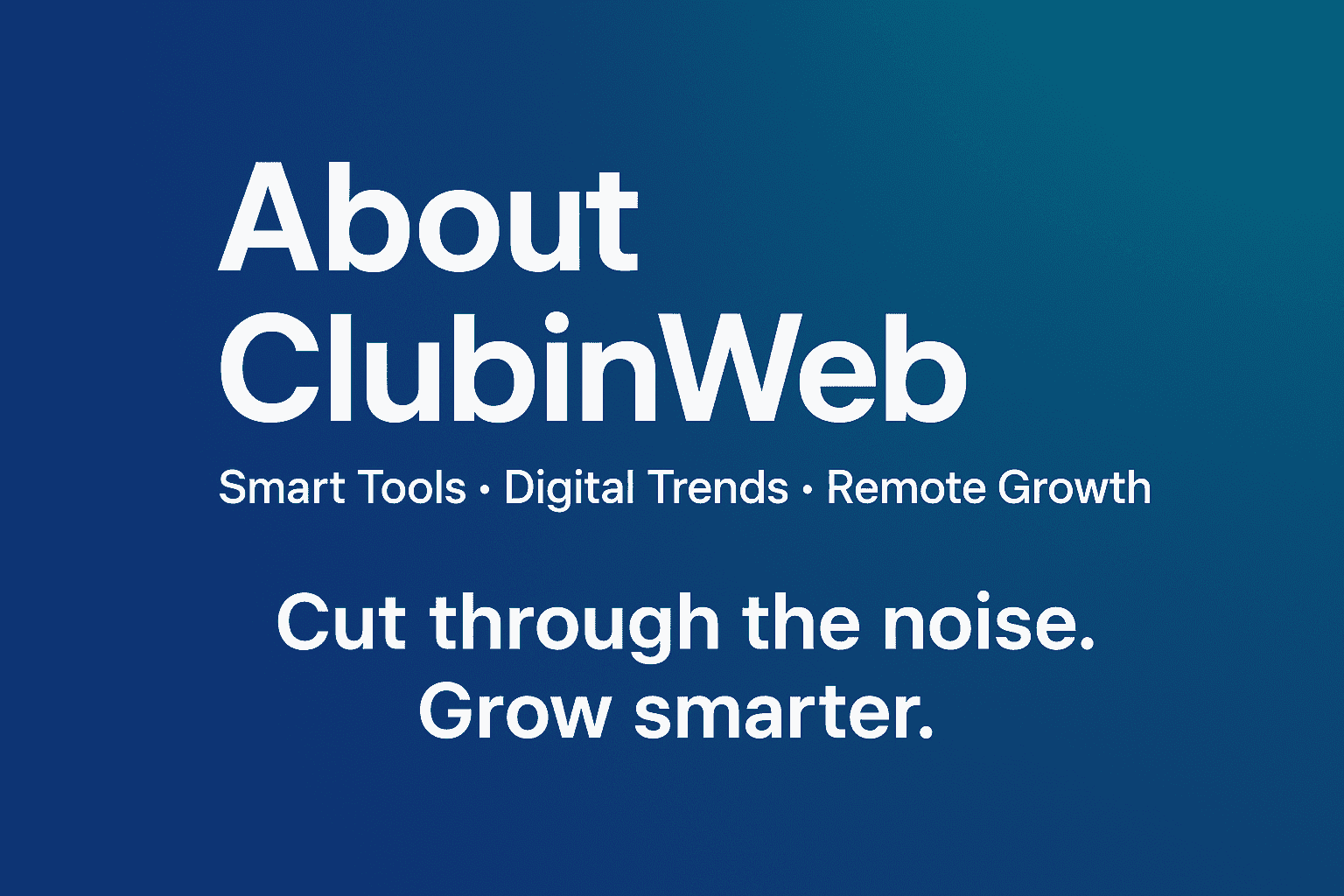 About ClubInweb