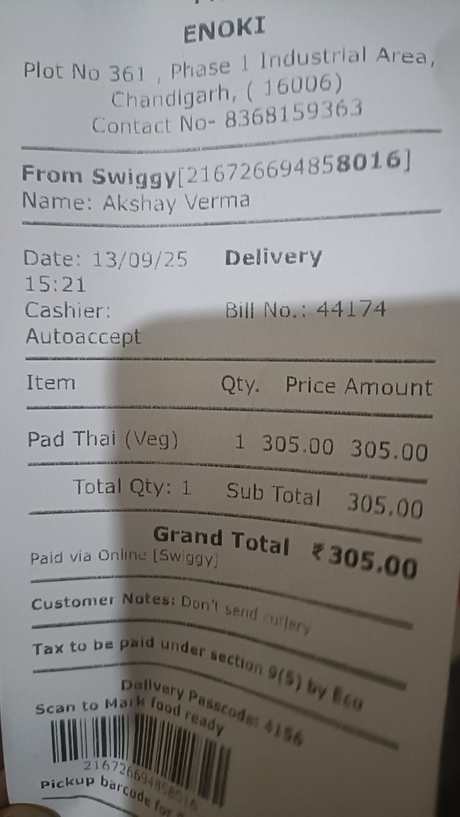 Pad Thai in Chandigarh